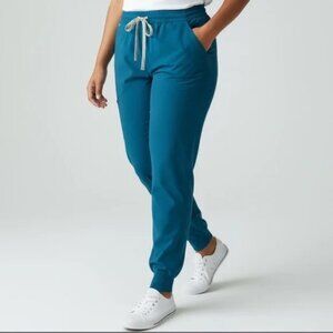 FIGS Zamora High Waisted Pant TALL XS in Pacific Blue PO 2134